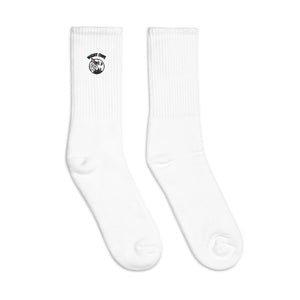 Night Owl-Embroidered socks